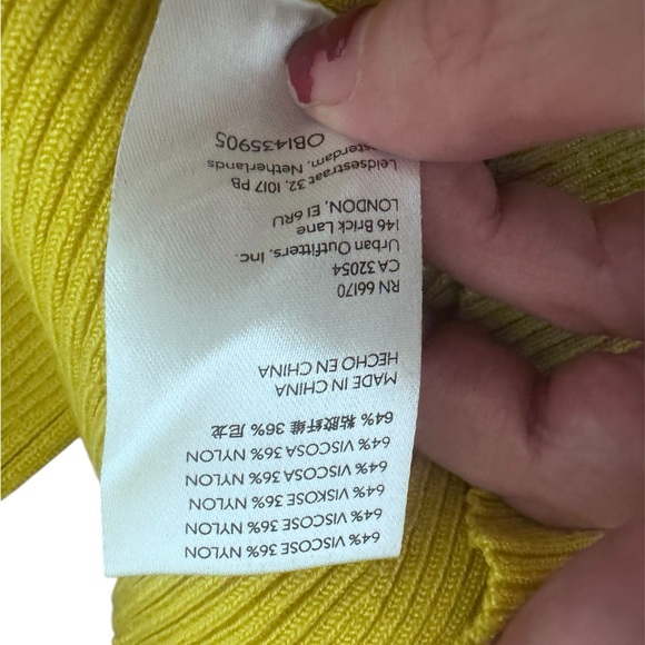 Anthropologie Lime Long Sleeve Top - Picture 5 of 6